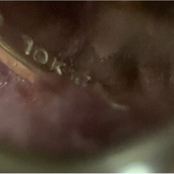 10K yellow and white with diamonds rings - Picture 6 of 6